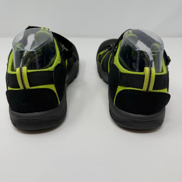 Keen Newport H2 Sandals Big Kids 6 Black Neon Green Hiking Sandals EUC - Picture 8 of 13